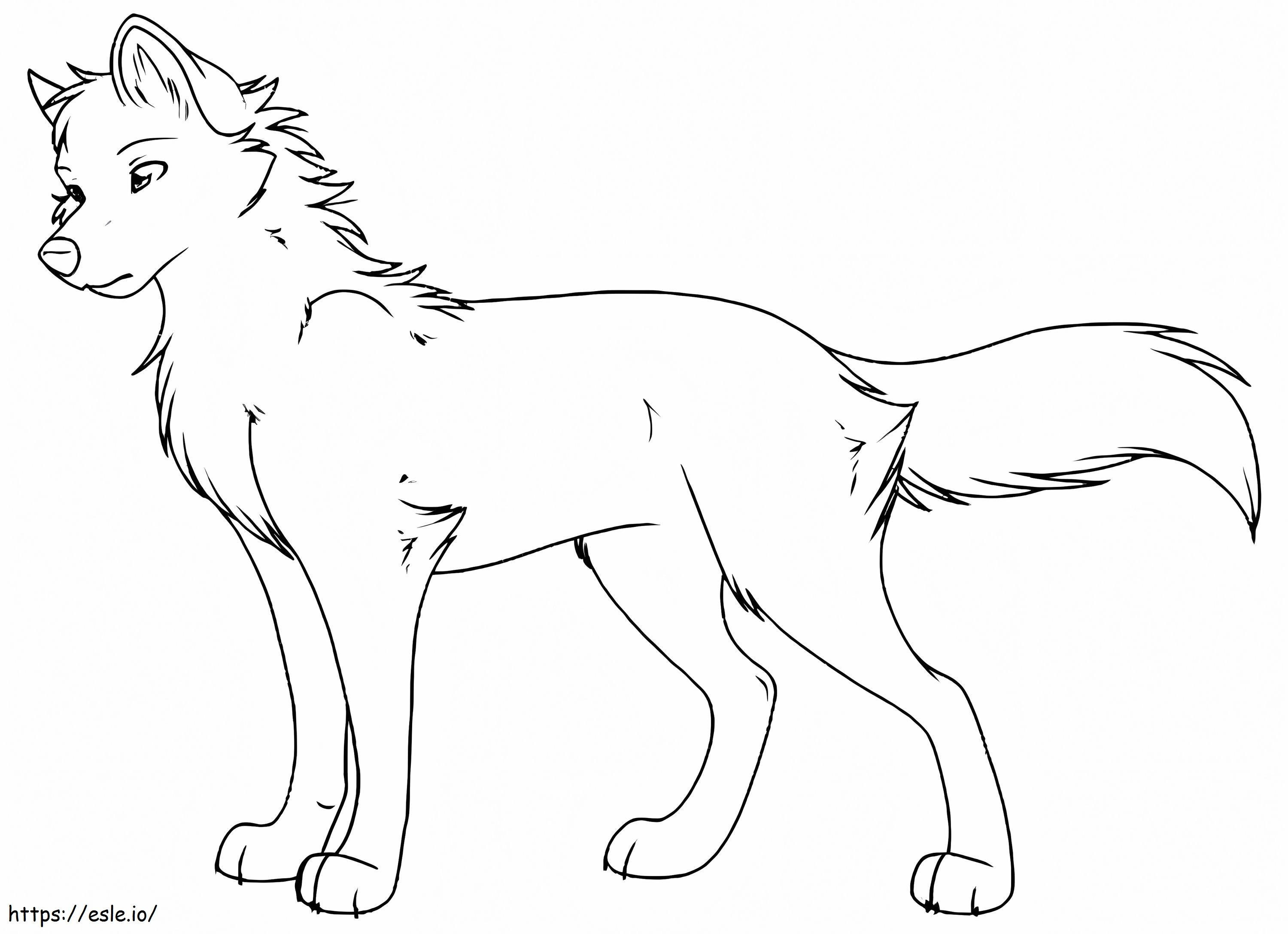 Big Wolf coloring page