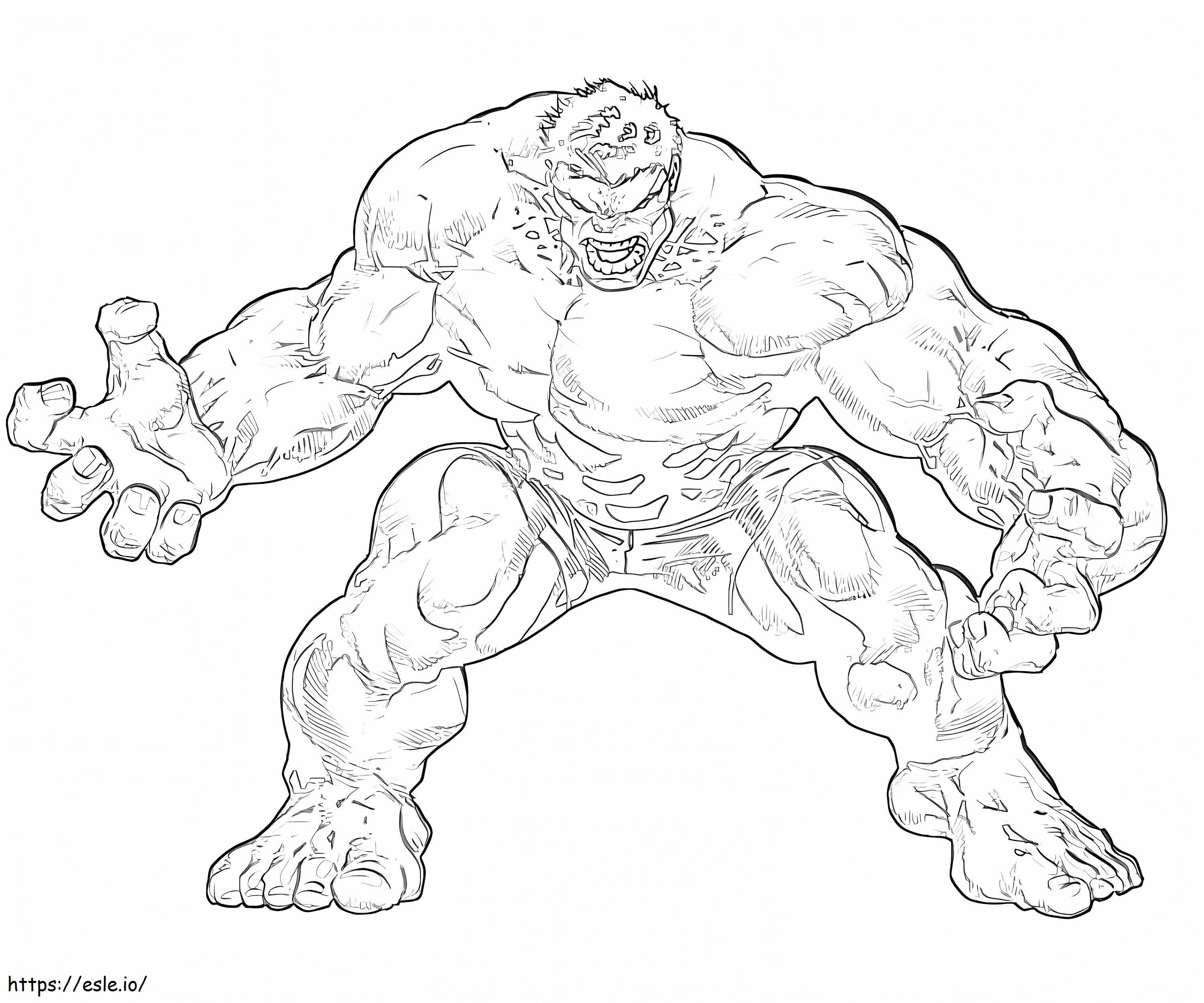 Hulk-Schläge ausmalbilder