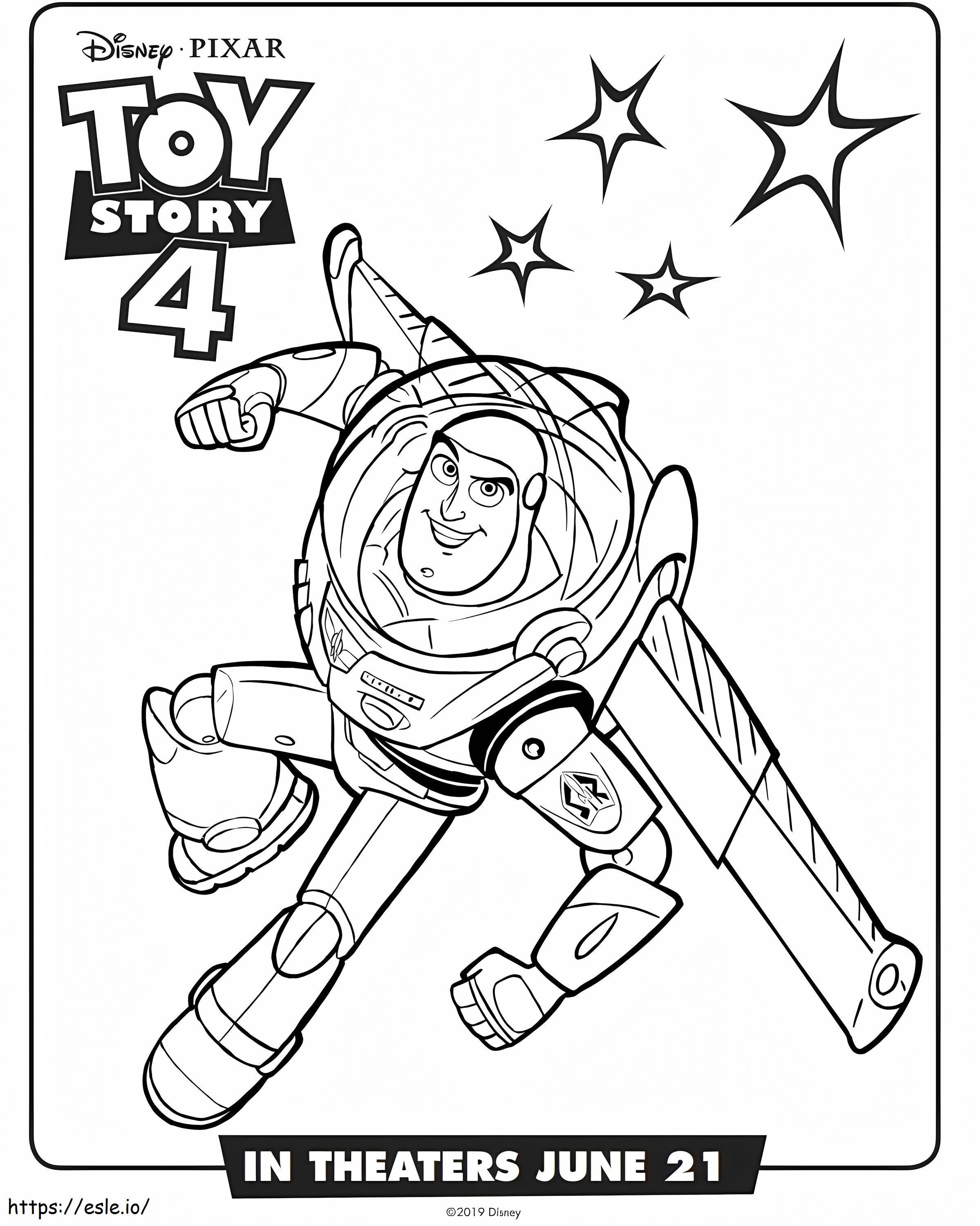 1559981722 Buzz Light Year Toy Story 4 A4 coloring page