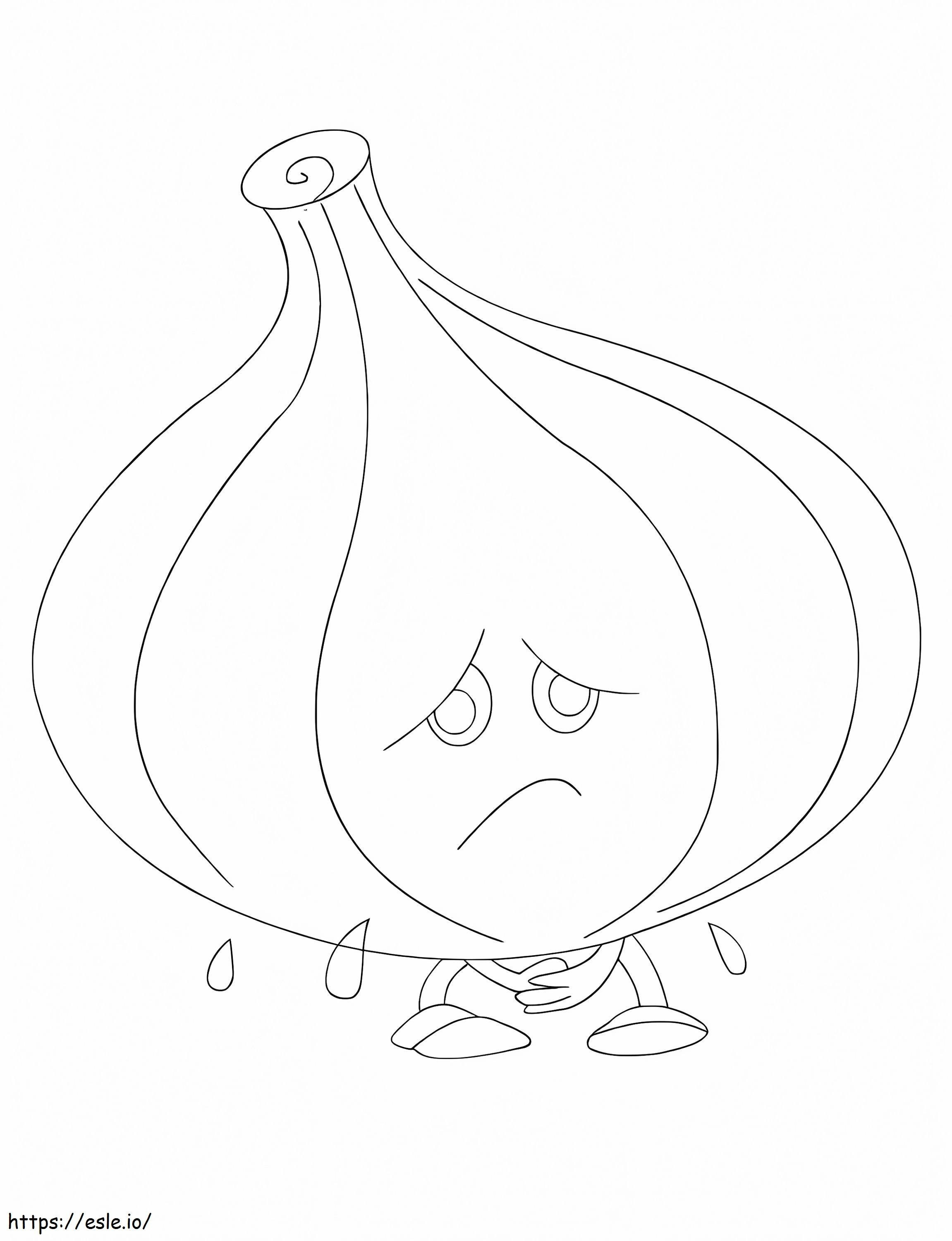 Crying Onion coloring page