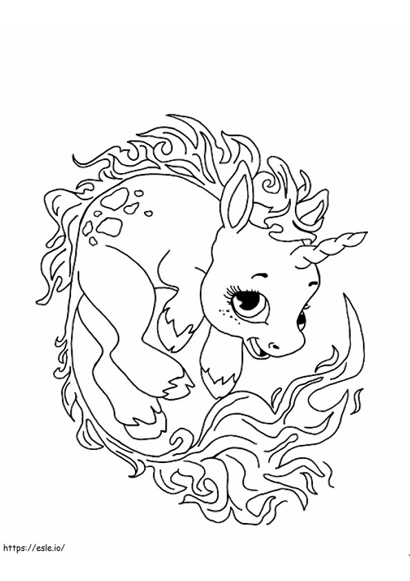 1528875949 Cute Unicorn coloring page