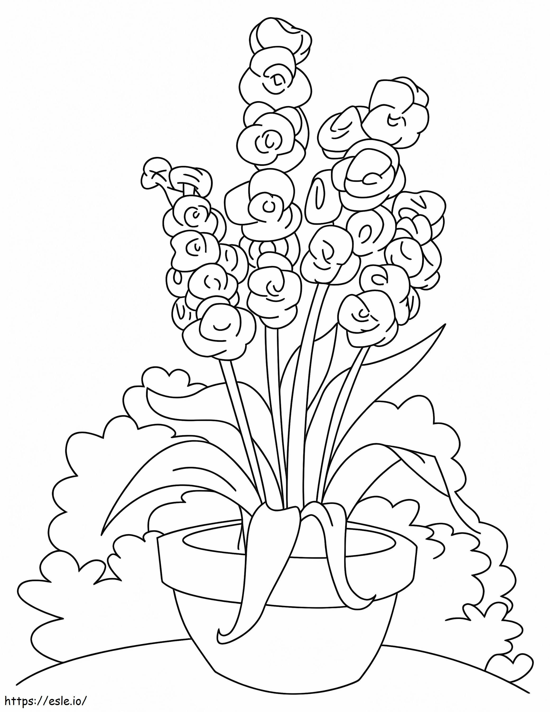 Flores de Gladíolo 12 para colorir