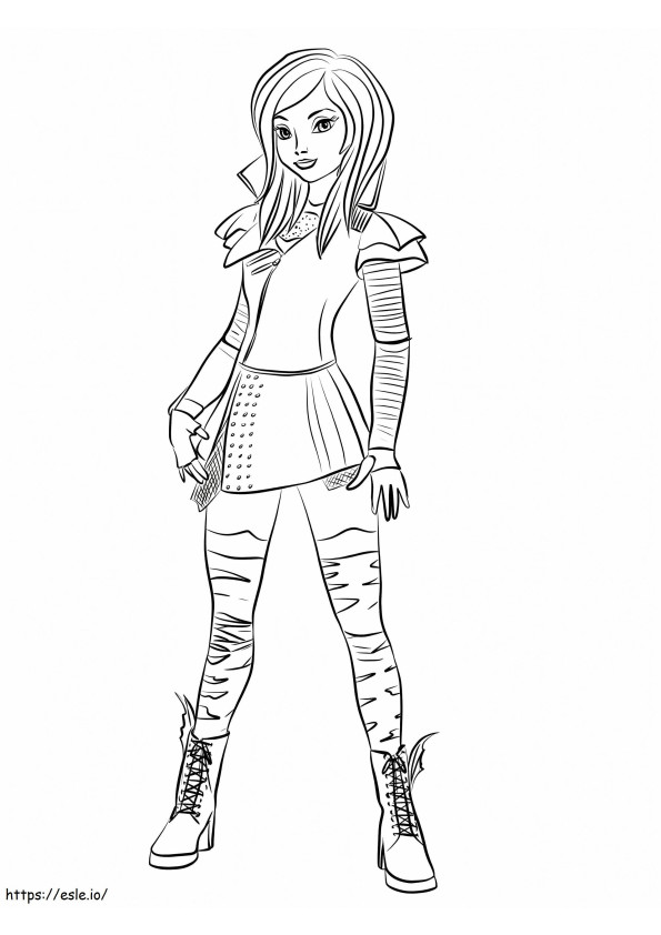 1583892023 Mal From Descendants coloring page