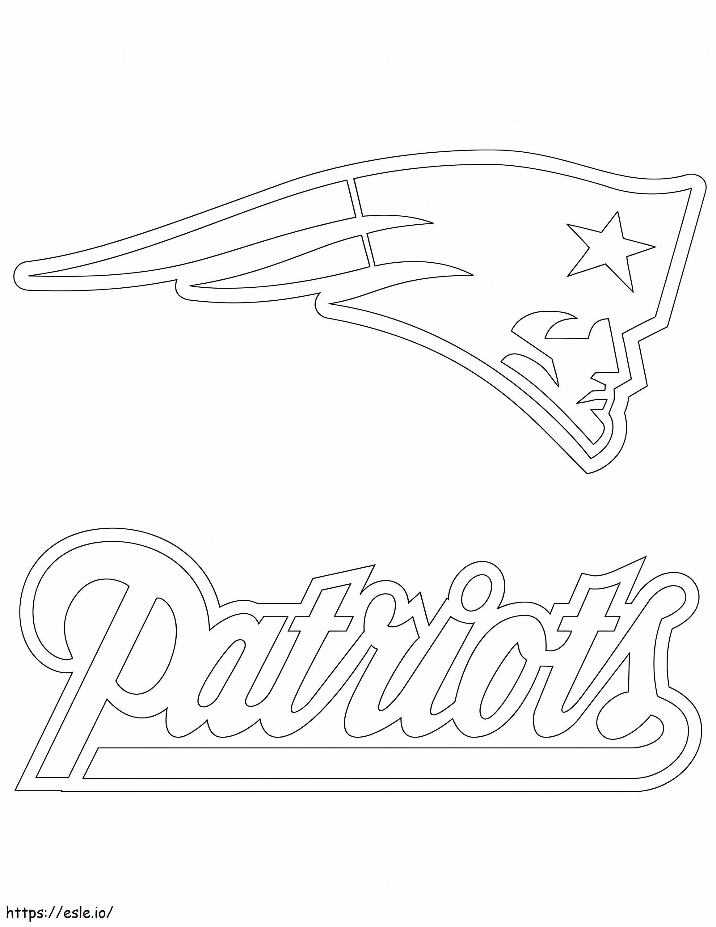 1576916688 Logo dei Patriots della Nuova Inghilterra da colorare