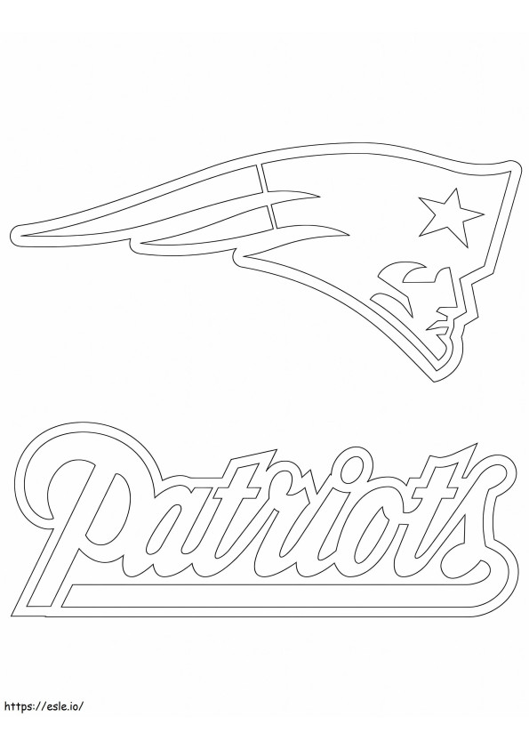 1576916688 Logotipo de los Patriotas de Nueva Inglaterra para colorear