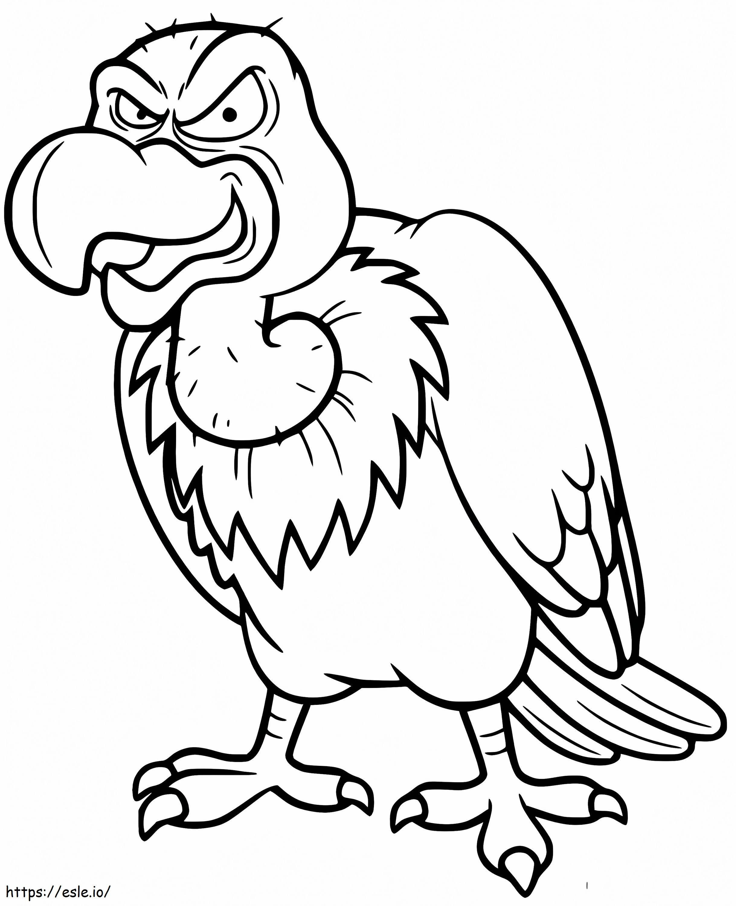 Evil Vulture coloring page