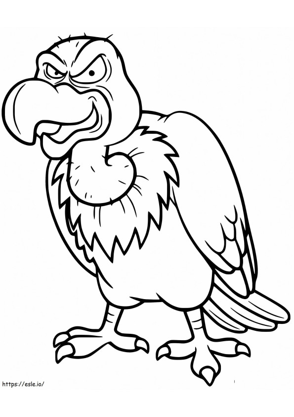 Vulturul Rău de colorat