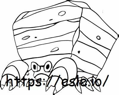 Crustle coloring page