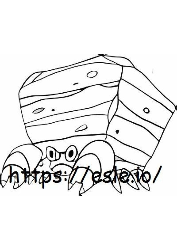 Crustle coloring page