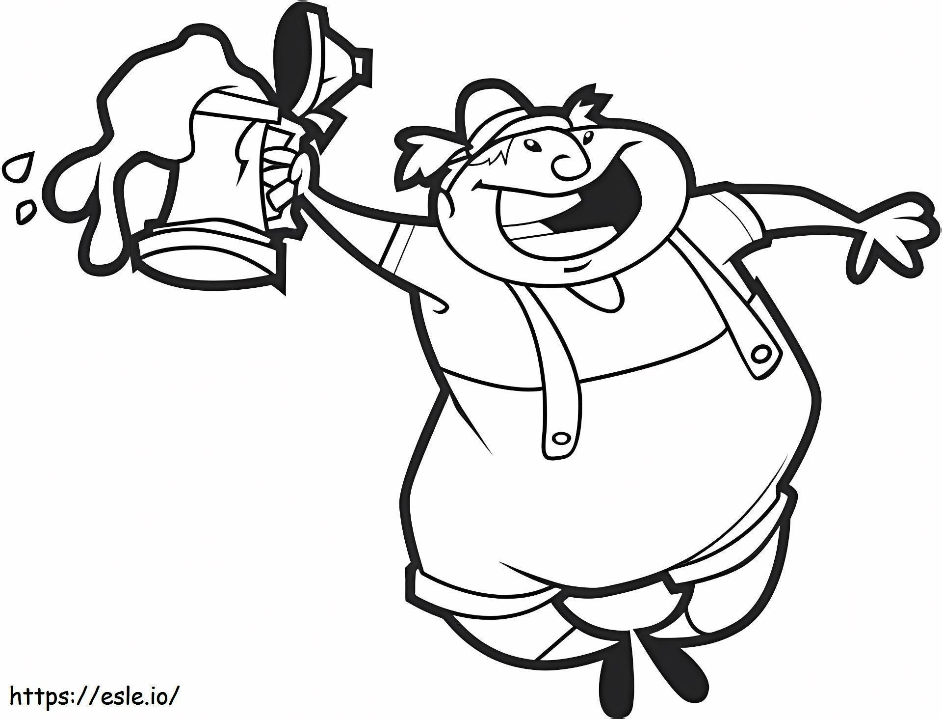 1534555422 Man In Oktoberfest A4 coloring page