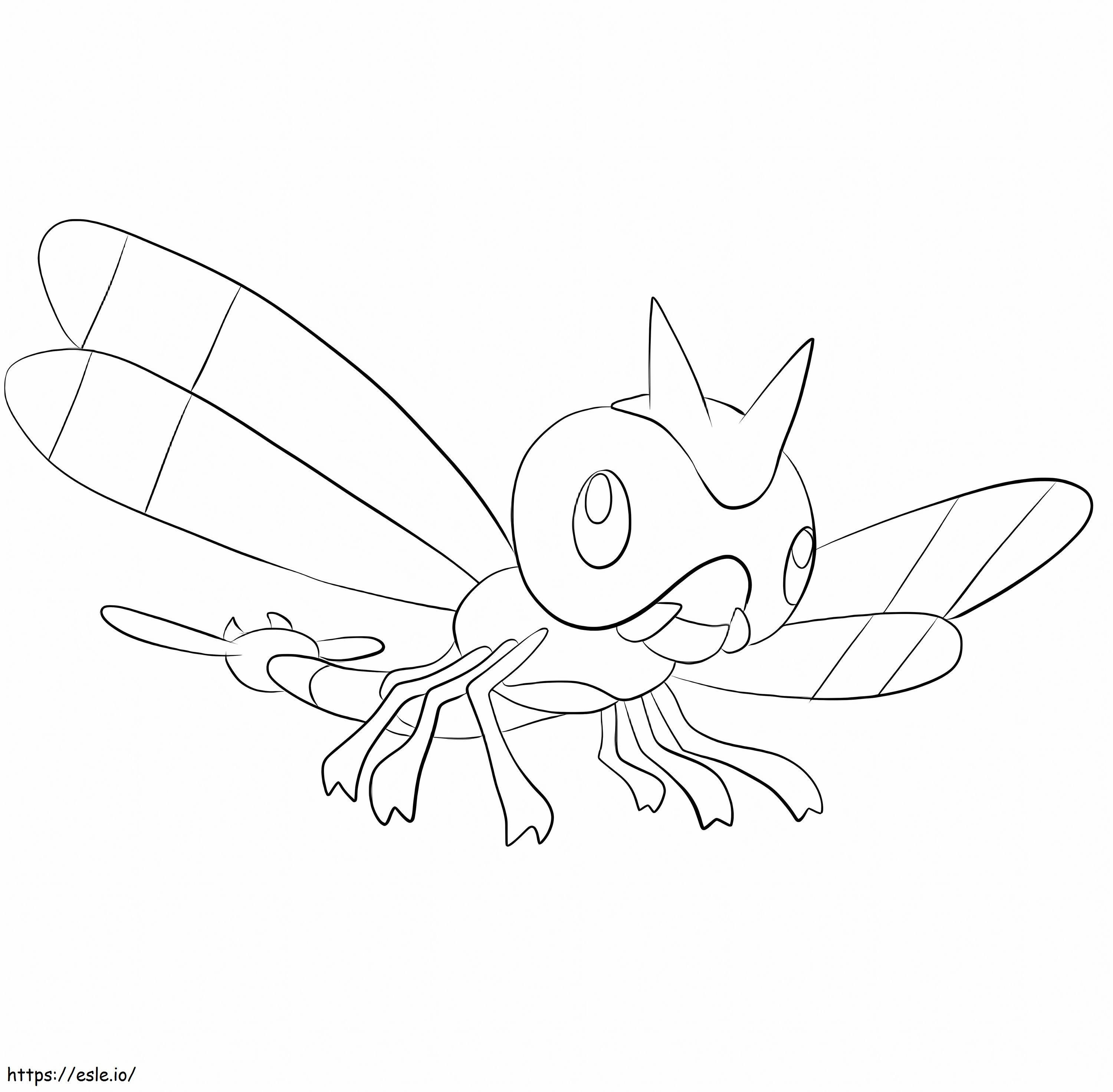 Coloriage Le Pokémon de Yanma à imprimer dessin