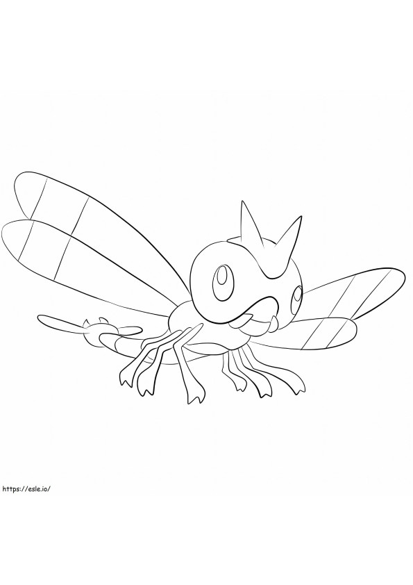 Yanma's Pokémon kleurplaat