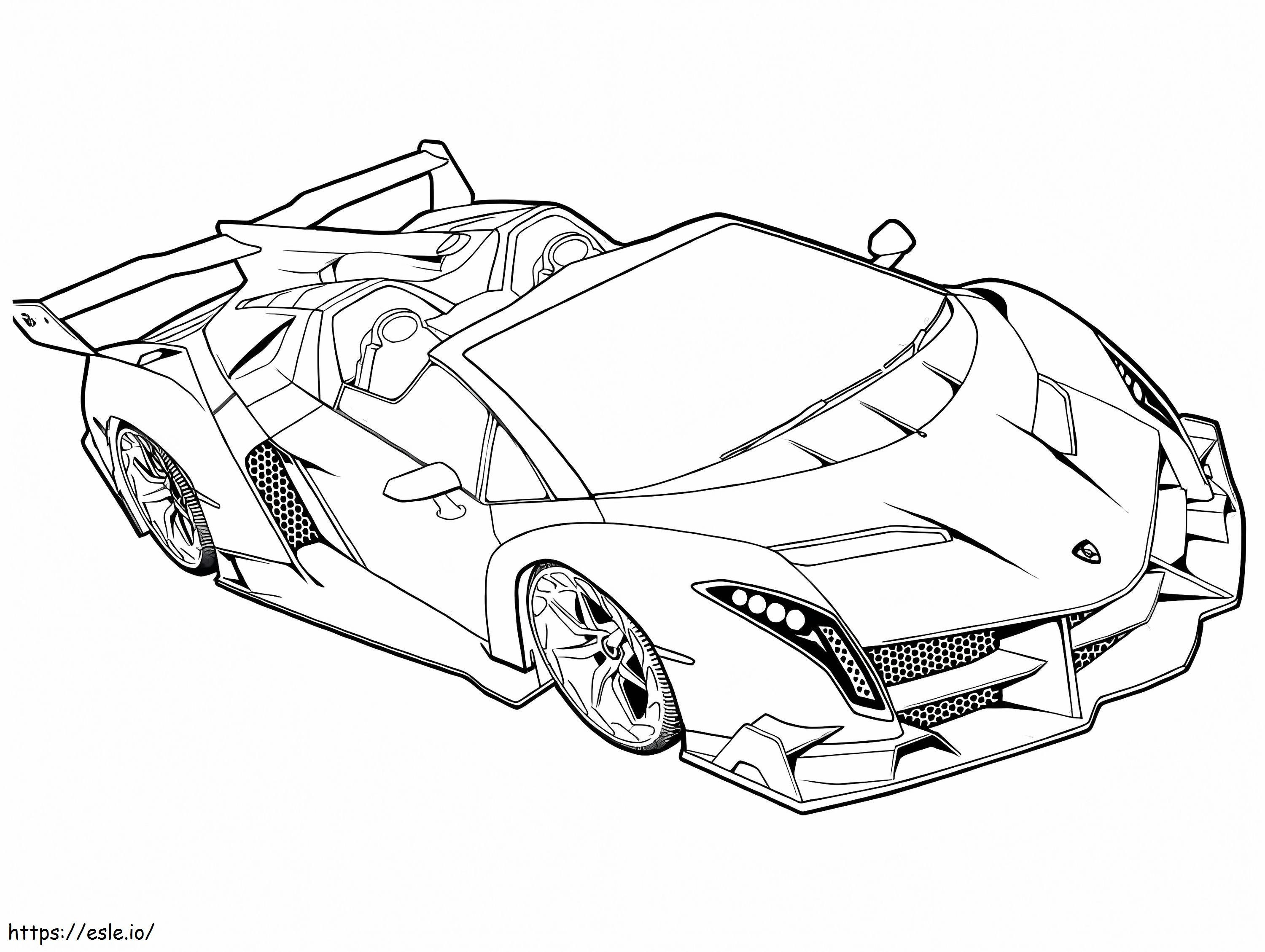 Lamborghini 19 coloring page