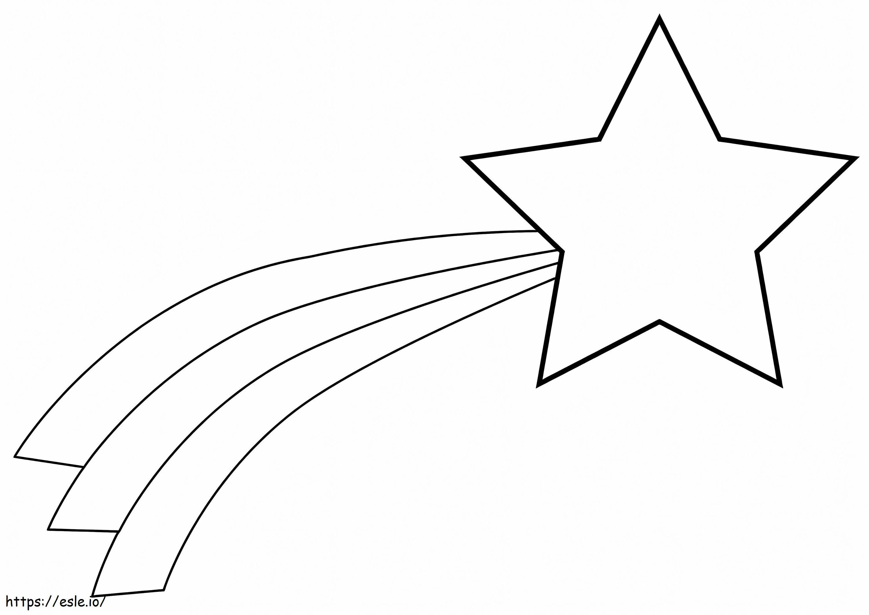 Sternschnuppe ausmalbilder