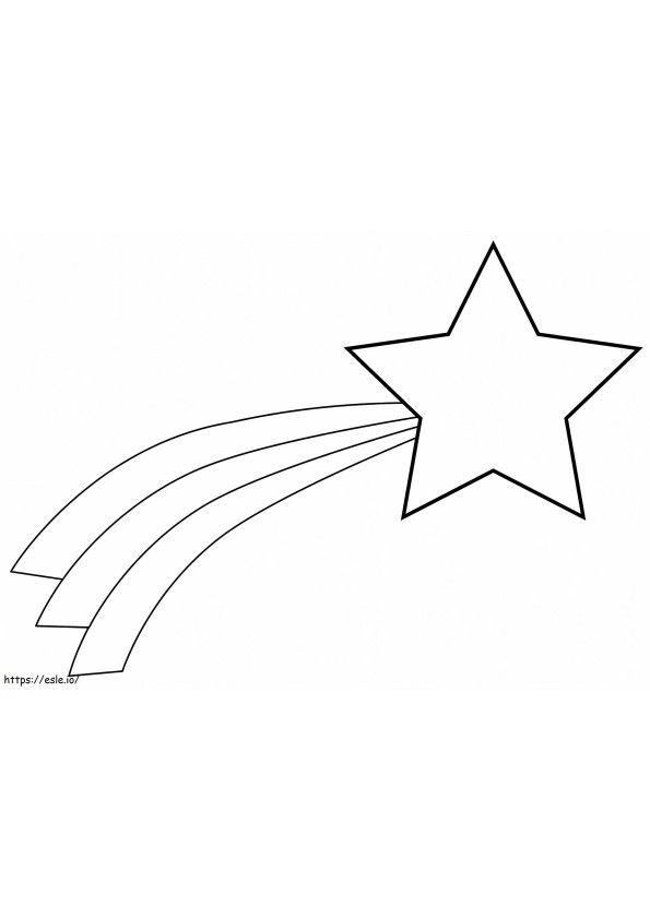 Shooting Star coloring page