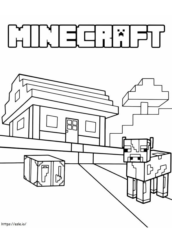 Minecraft To Color coloring page