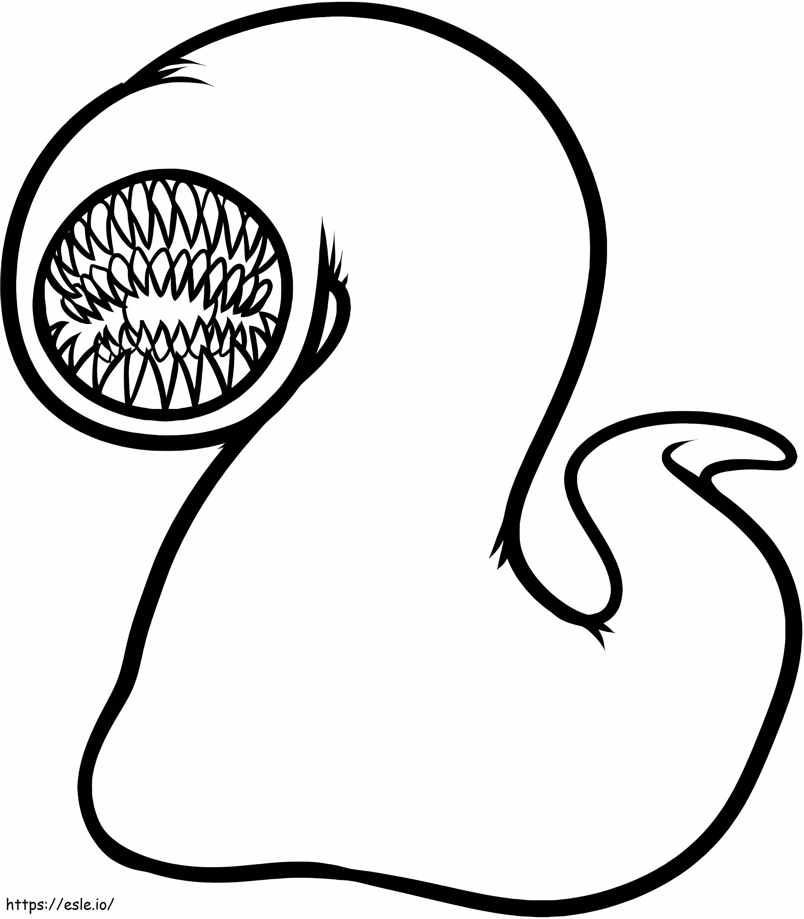 Monster Leech coloring page