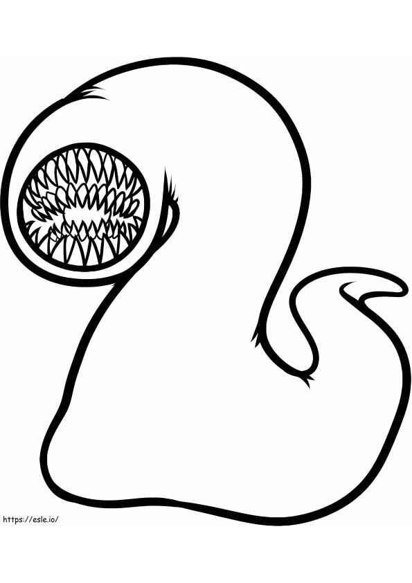 Monster Leech coloring page