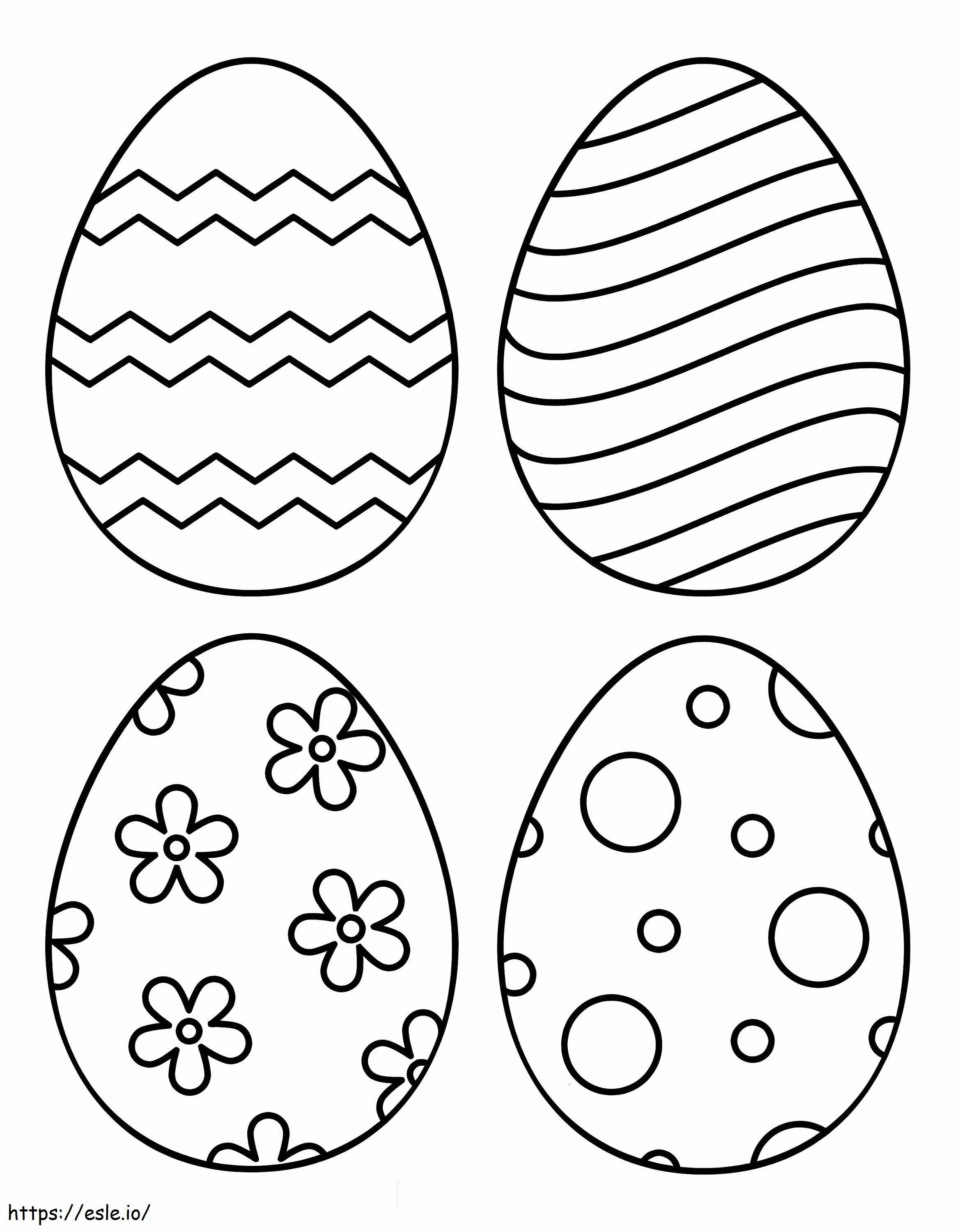 Ouă de Paște 5 de colorat
