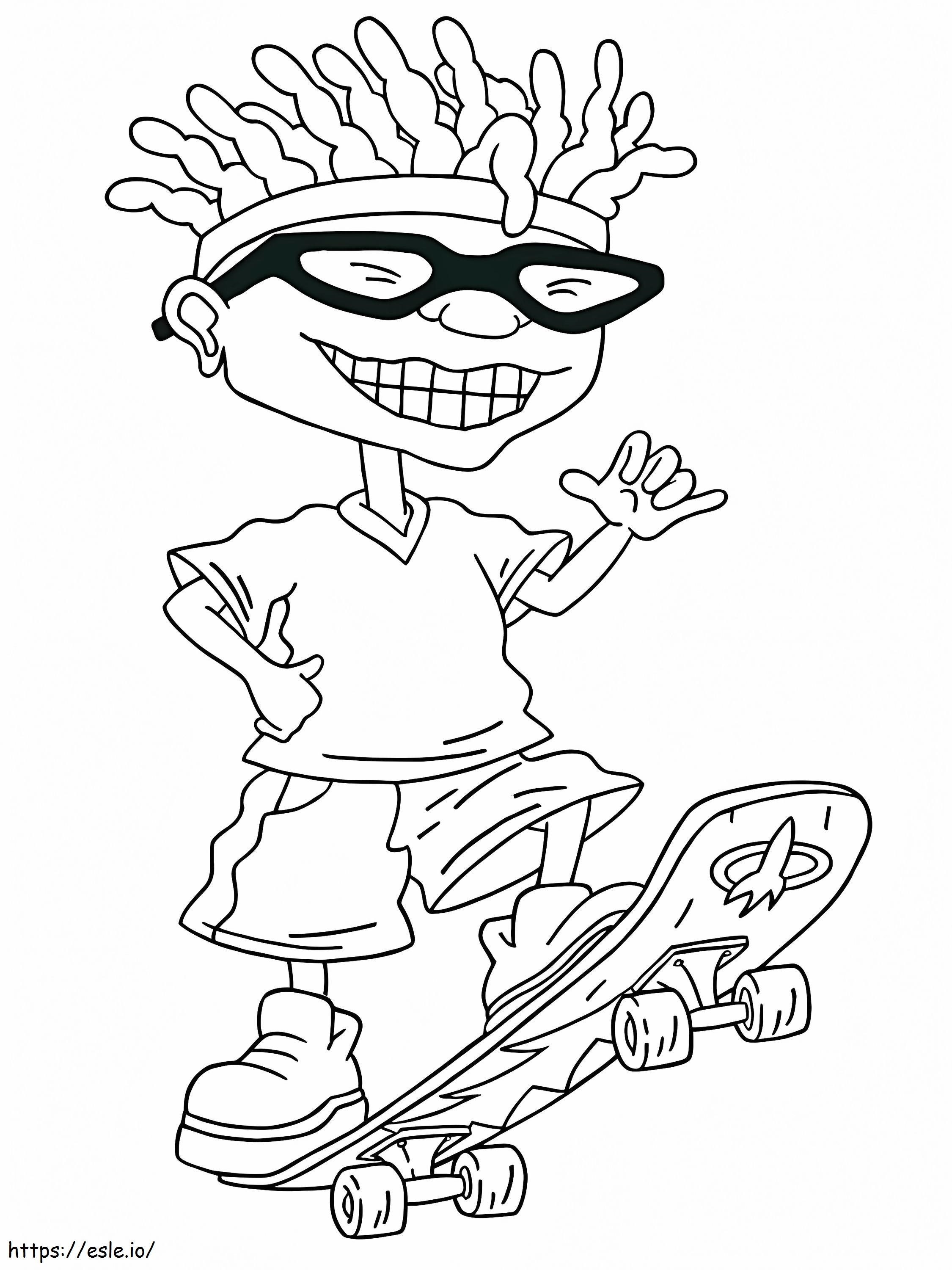 Otto Rocket From Rocket Power 1 coloring page