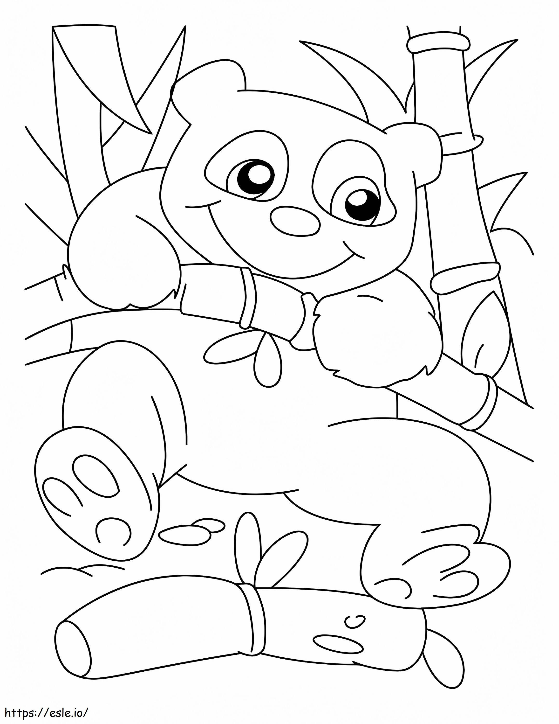Lovely Panda coloring page