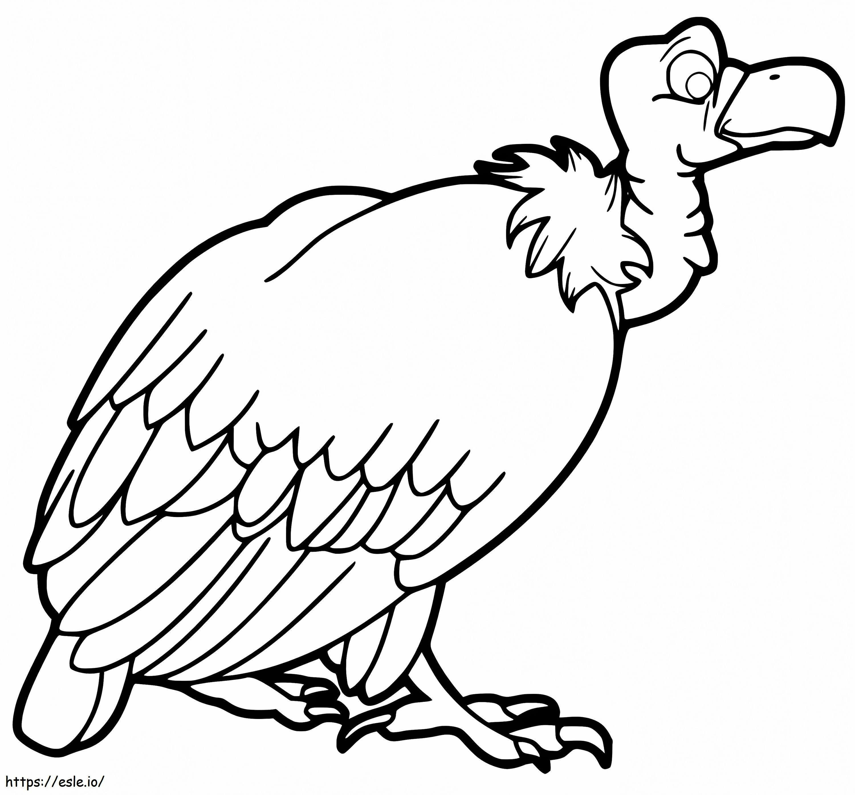 Avvoltoio stampabile da colorare
