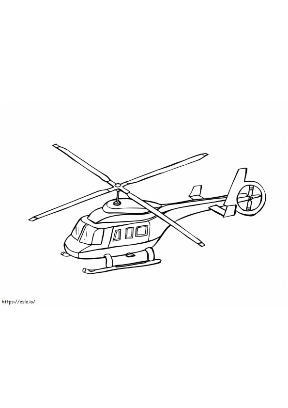 Helikopter 5 kleurplaat