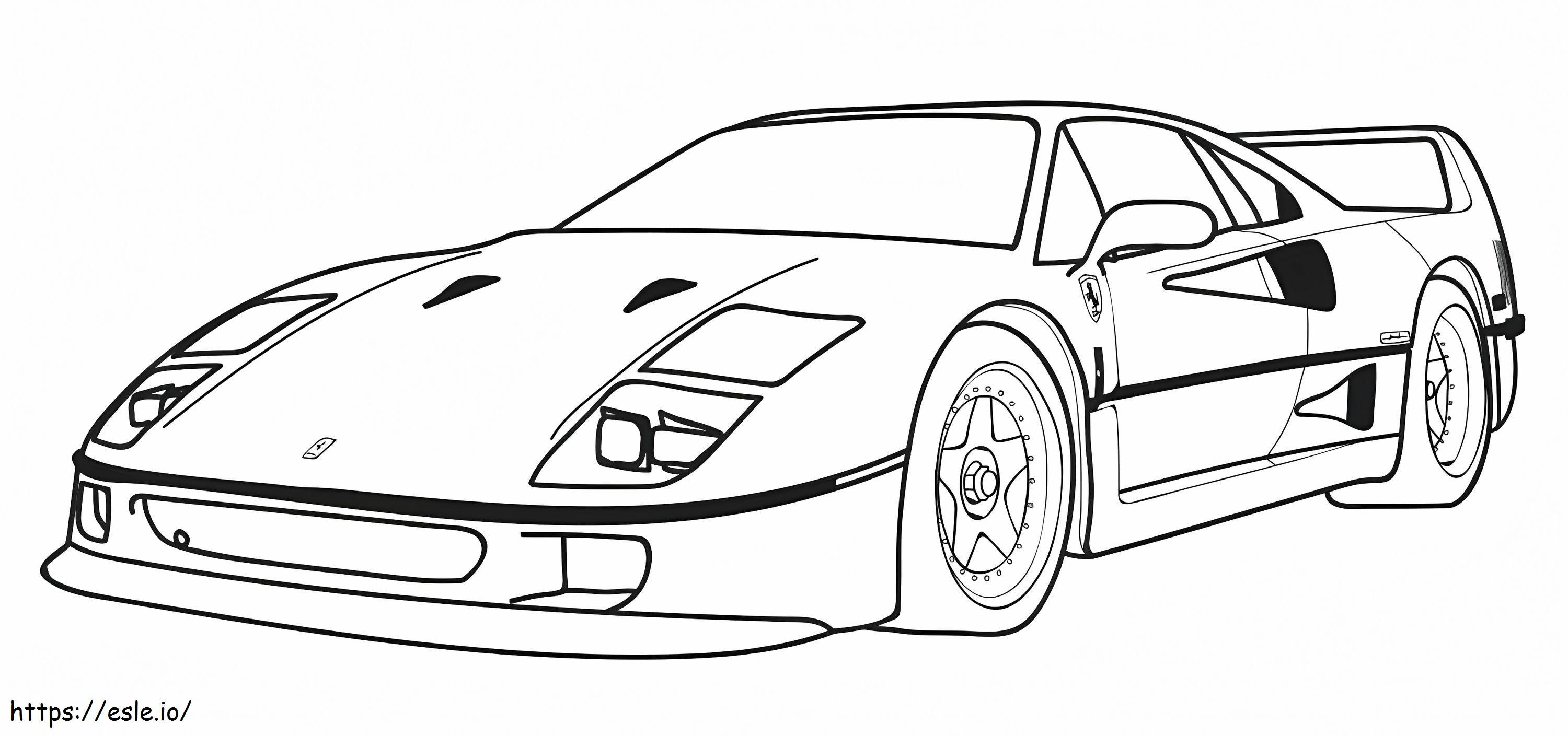 1560497141 Ferrari F40 A4 coloring page