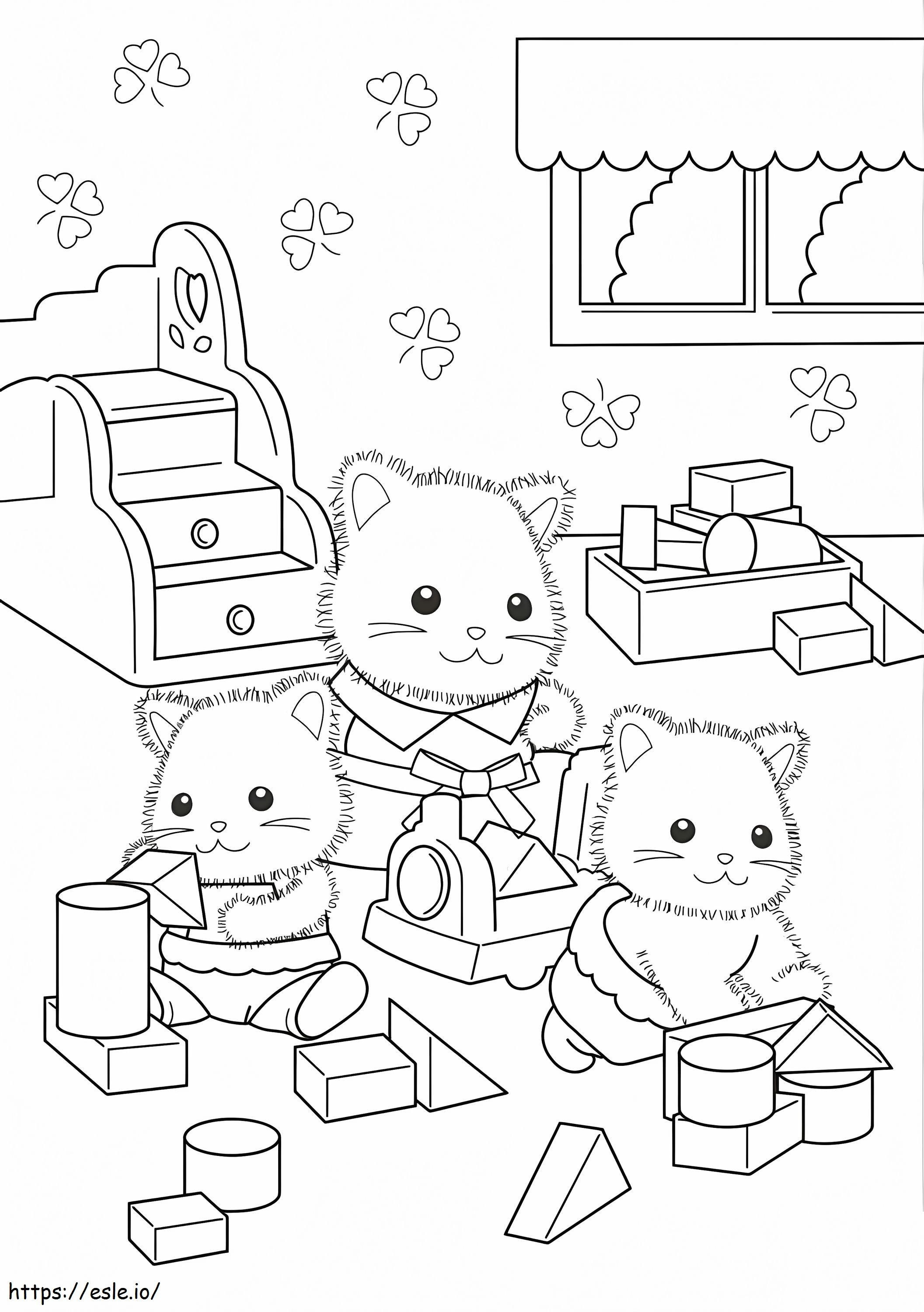 Sylvanian Families 11 coloring page