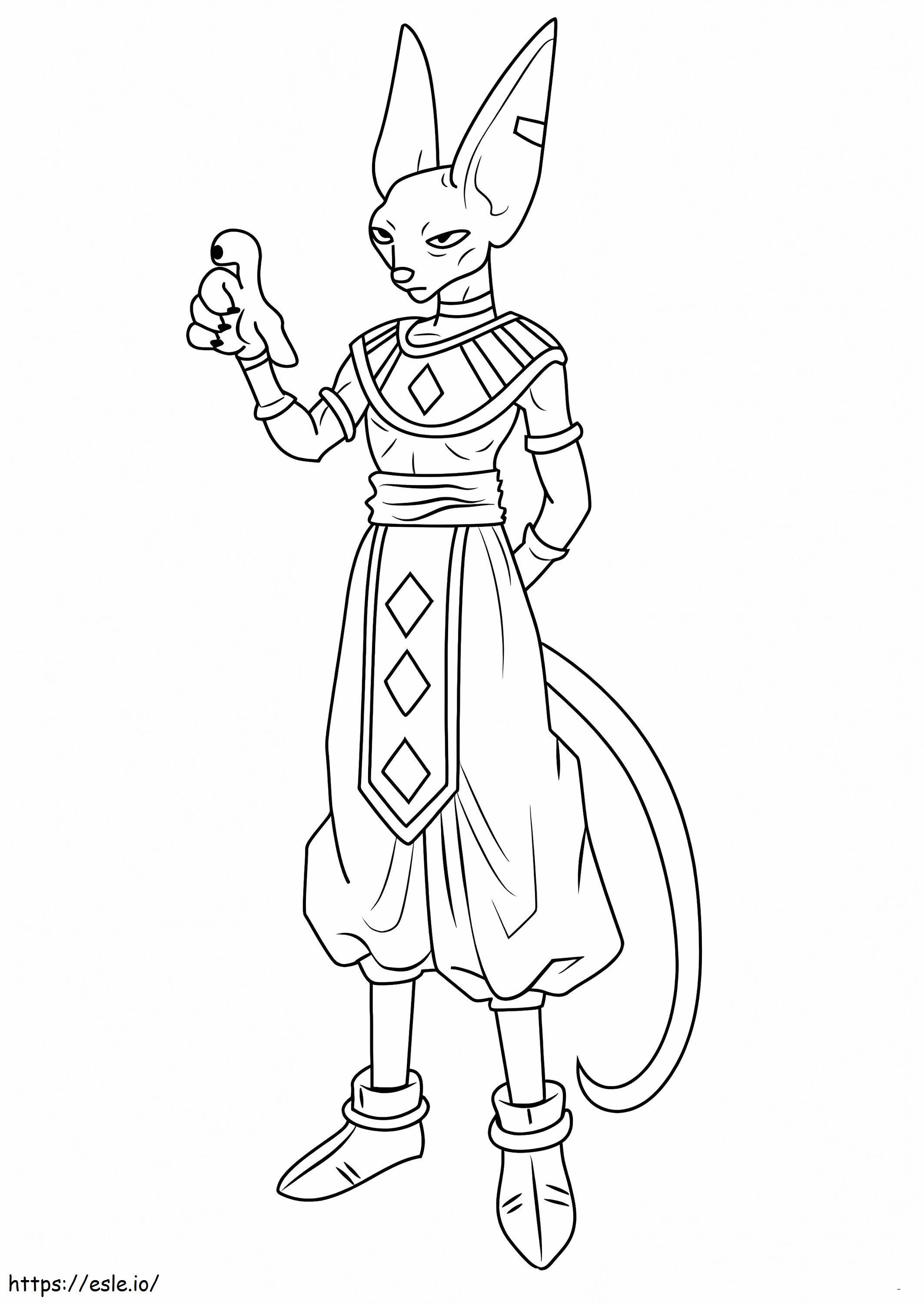God Of Destruction Beerus coloring page