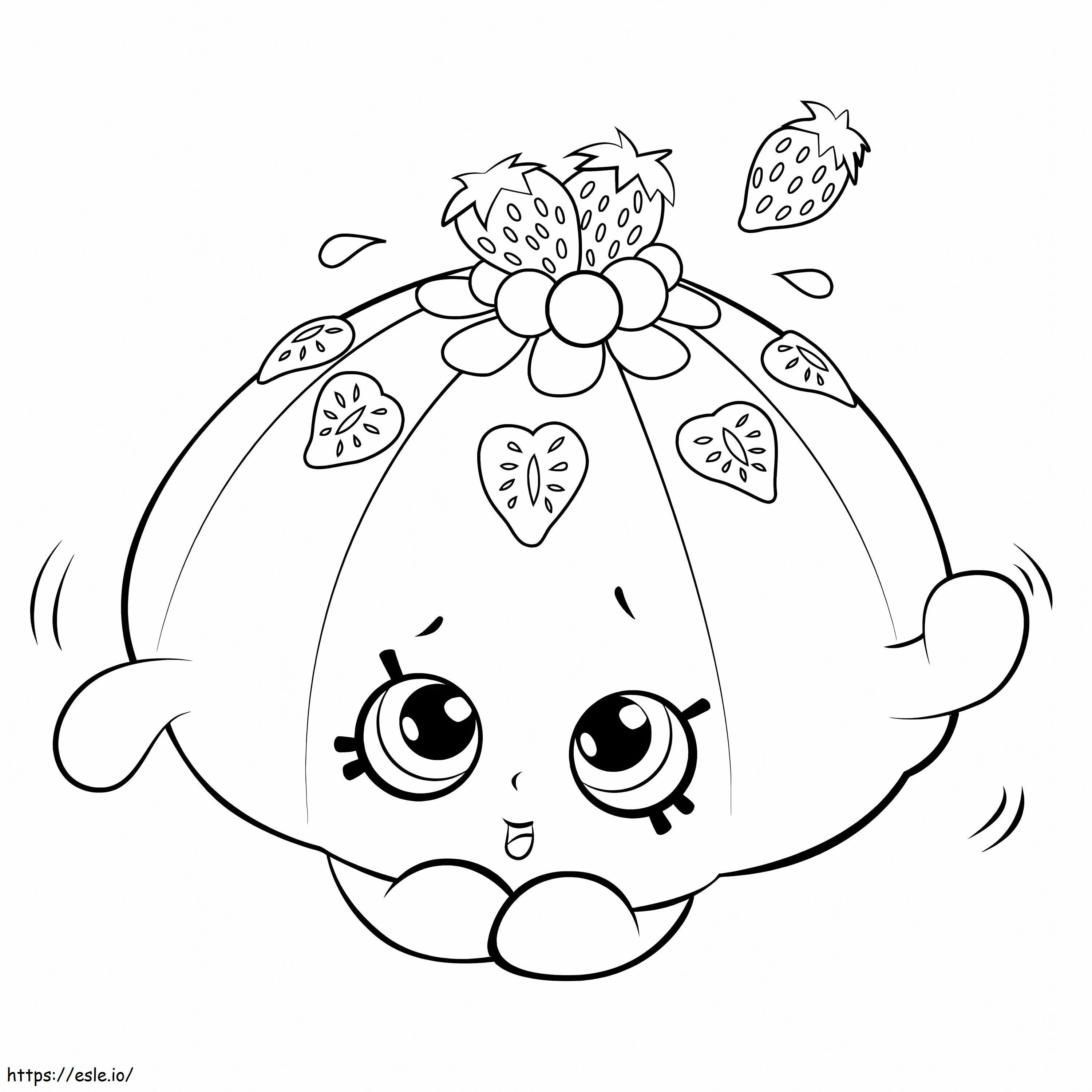Beautiful Shopkin Fruit Jelly coloring page