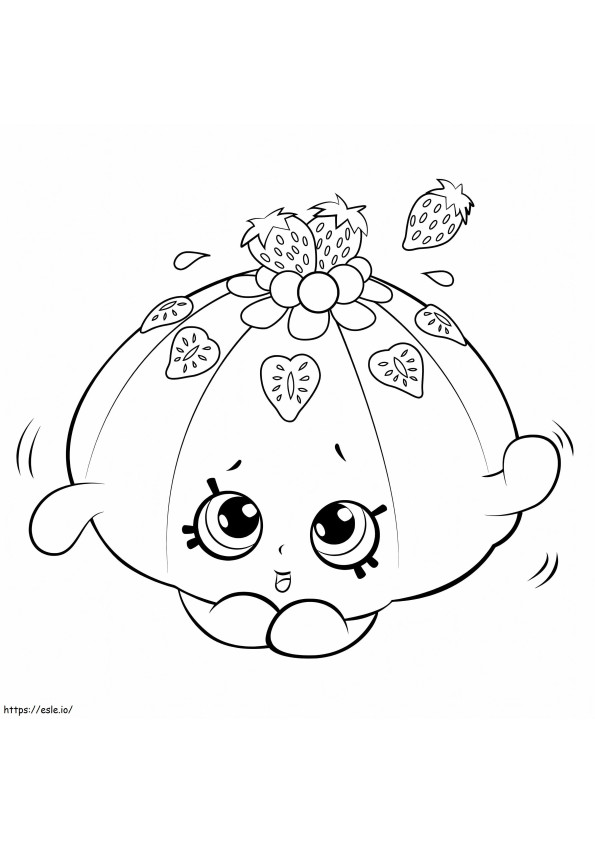 Beautiful Shopkin Fruit Jelly coloring page