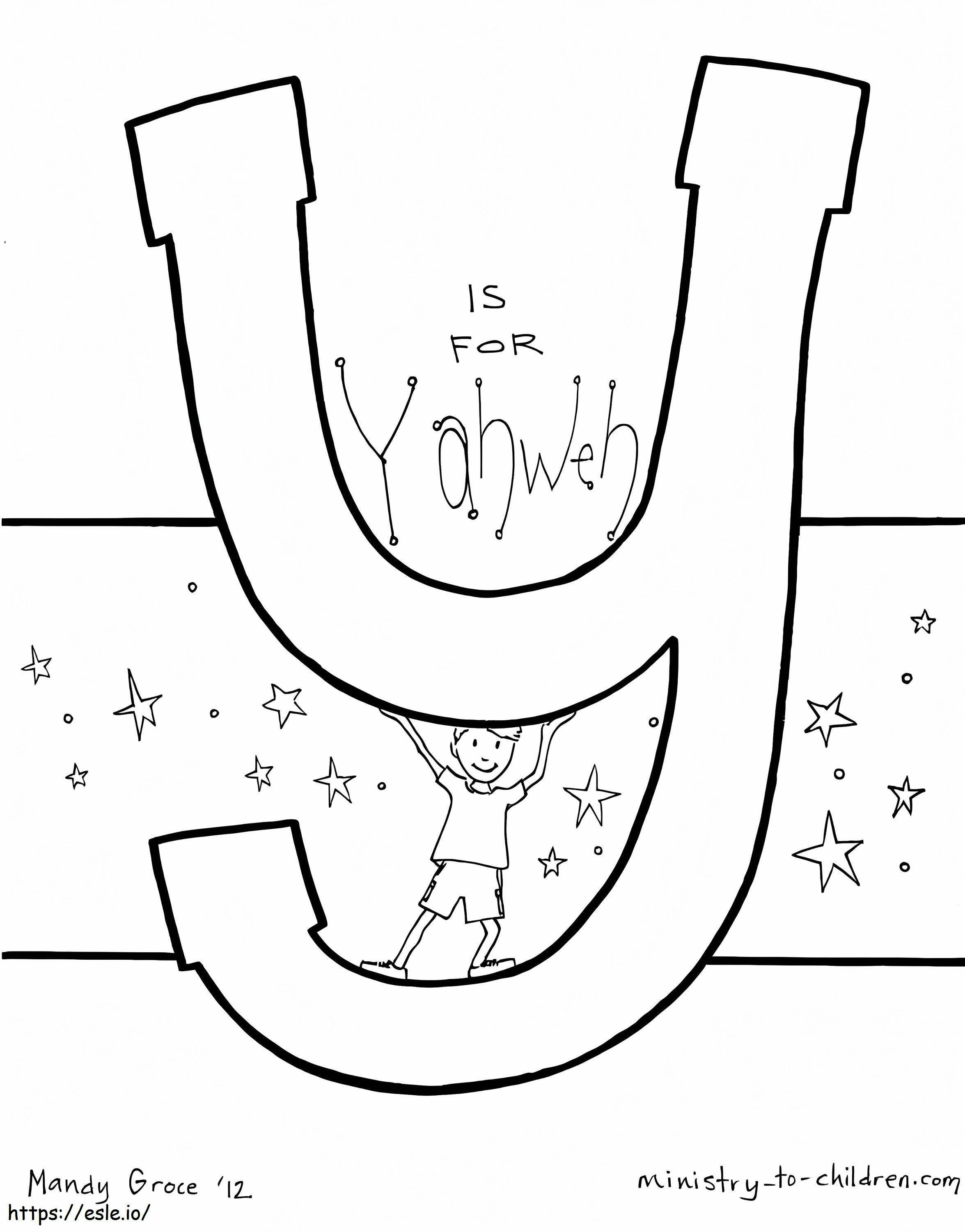 Y Is For Yahweh coloring page
