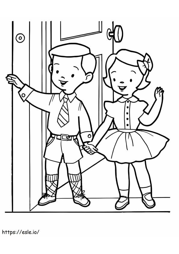 Simple Friendship coloring page