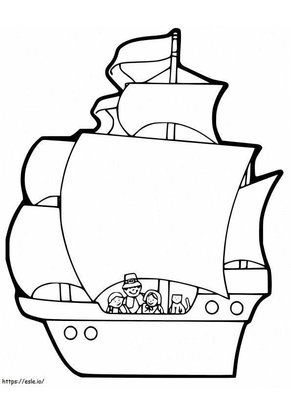 Mayflower 7 coloring page