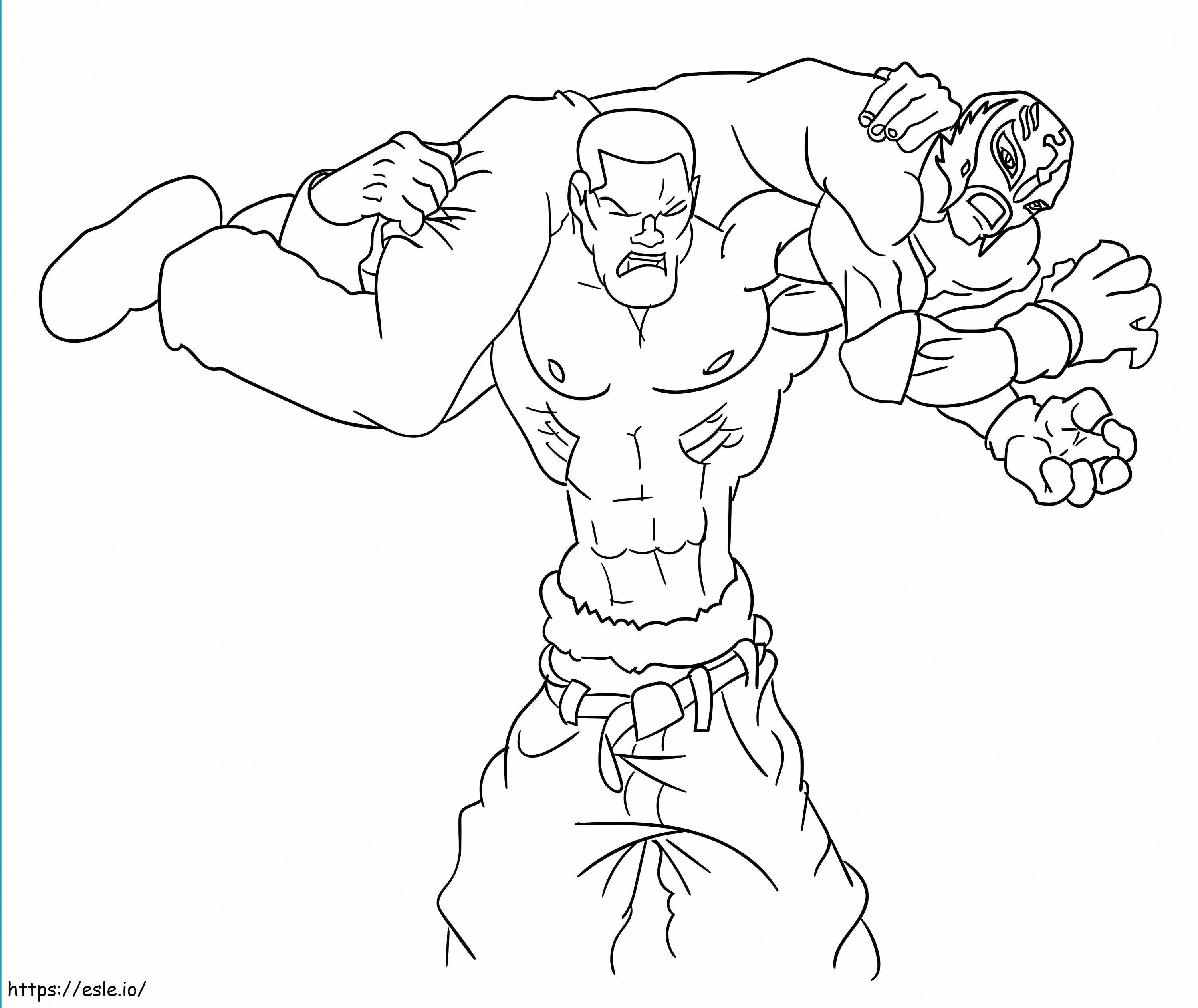 Strong John Cena coloring page