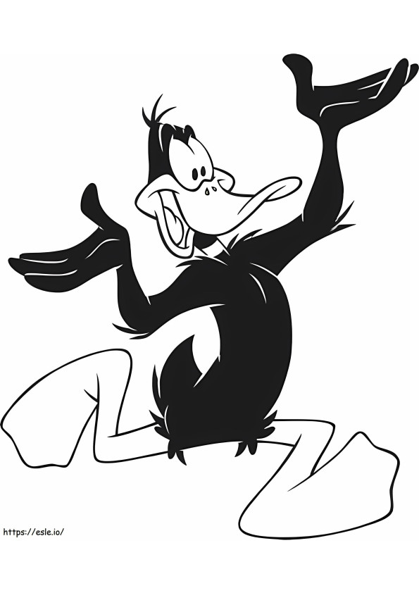 Daffy Duck yang Berjiwa Hebat Gambar Mewarnai