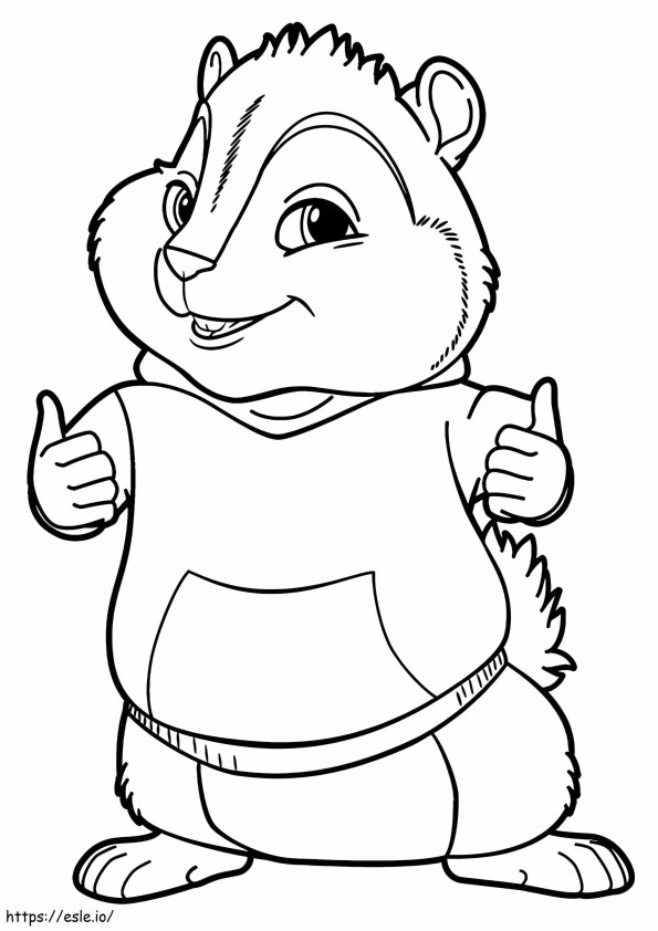1528167603 The Chipmunks Ok A4 coloring page