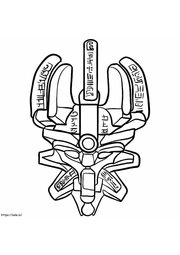 Mask Bionicle coloring page