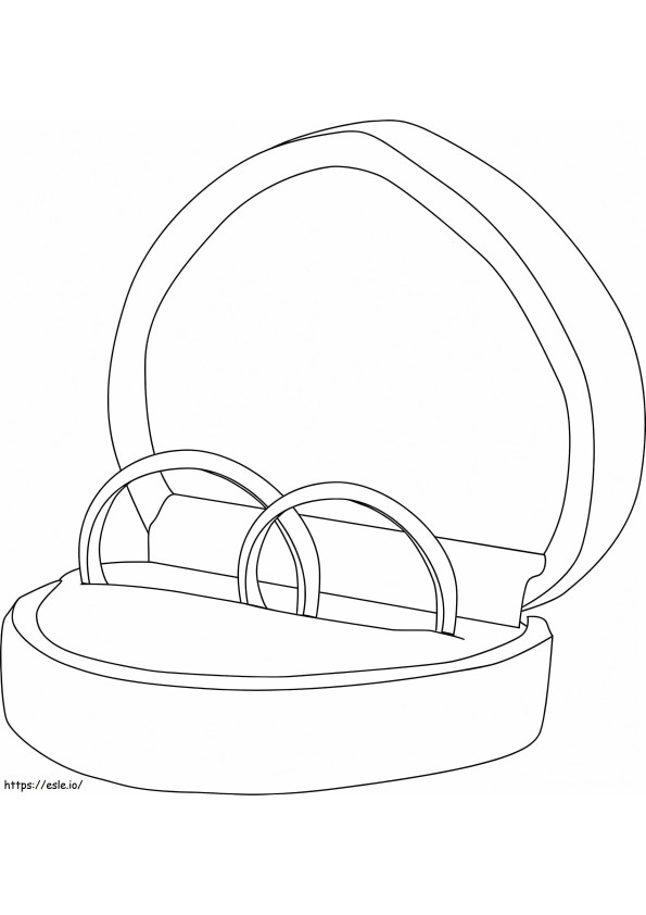 Wedding Rings coloring page