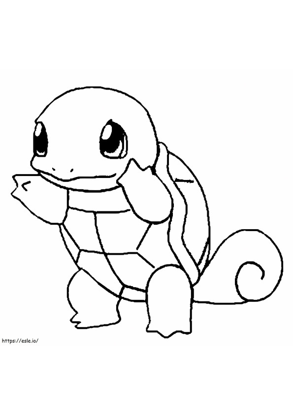 Squirtle 4 coloring page