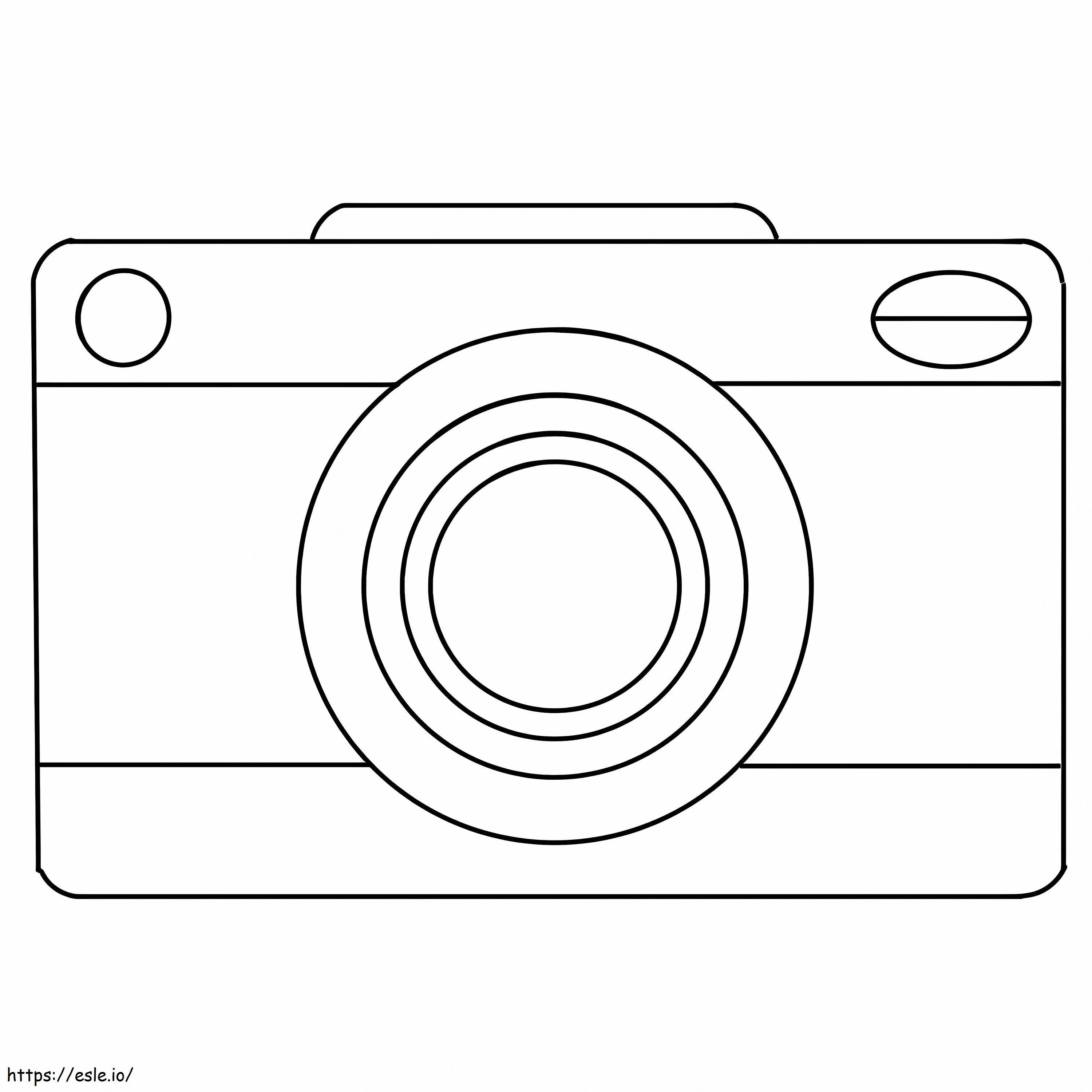 Coloriage Icône de caméra à imprimer dessin