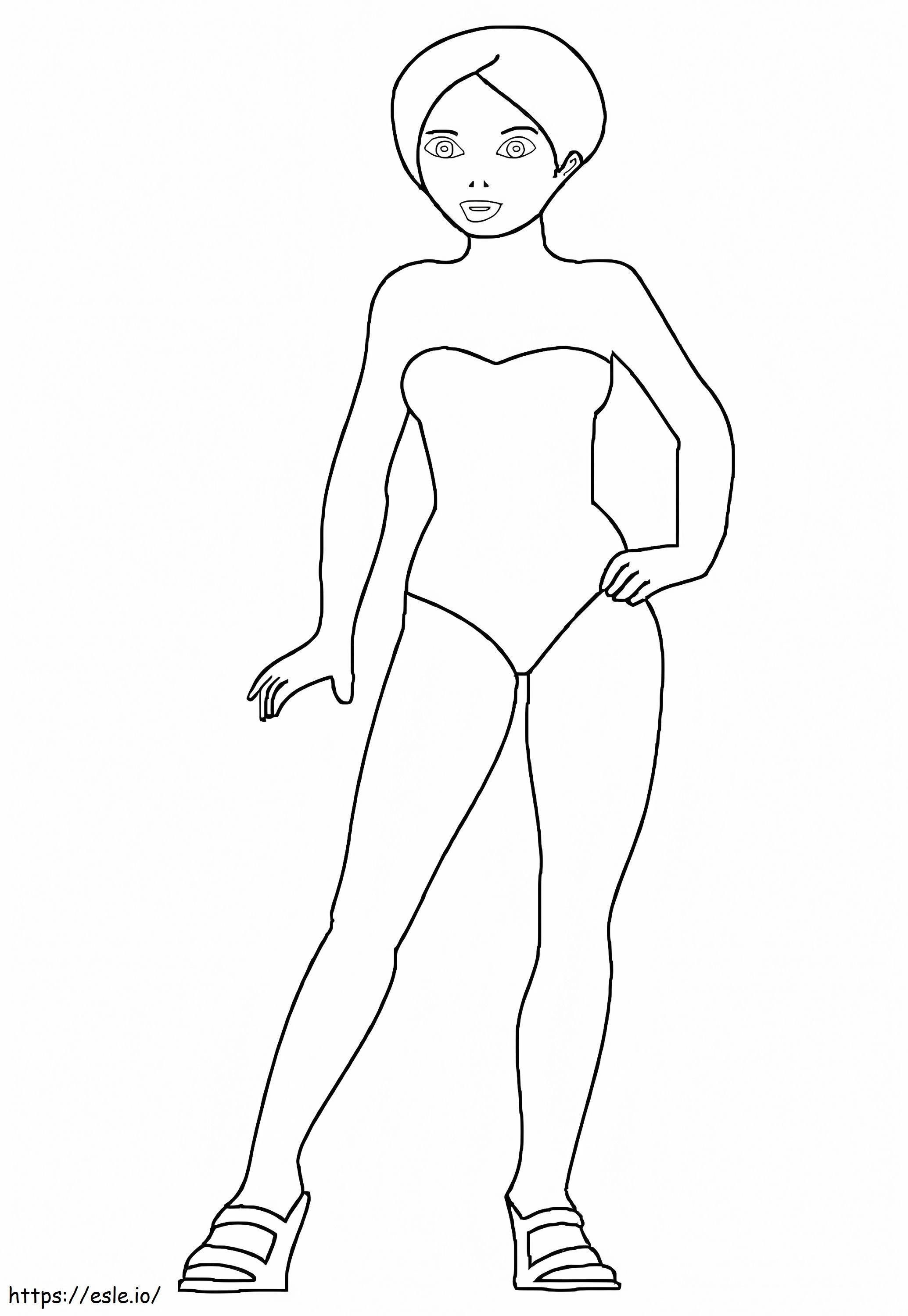 Nice Mannequin coloring page