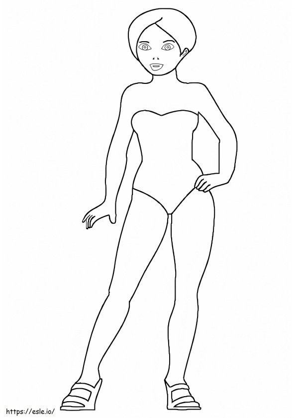 Nice Mannequin coloring page