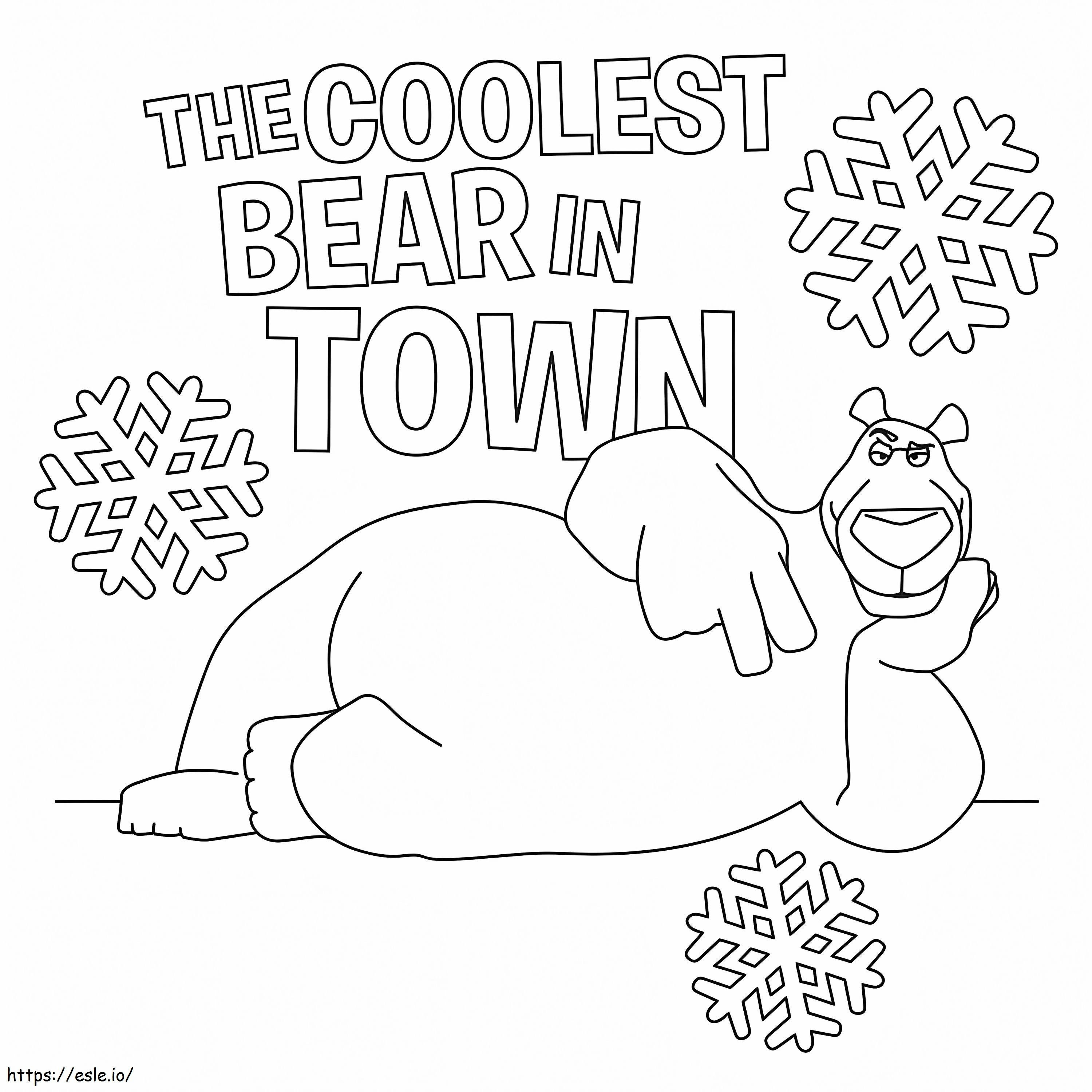 Polar Bear Norm coloring page