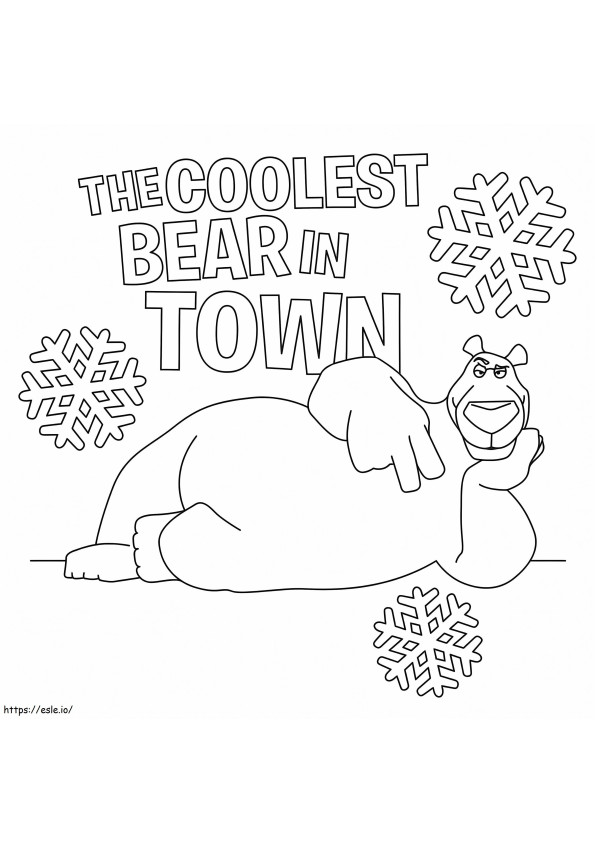 Coloriage Norme de l'ours polaire à imprimer dessin