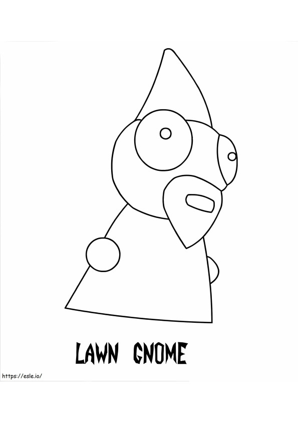 Lawn Gnome From Invader Zim coloring page