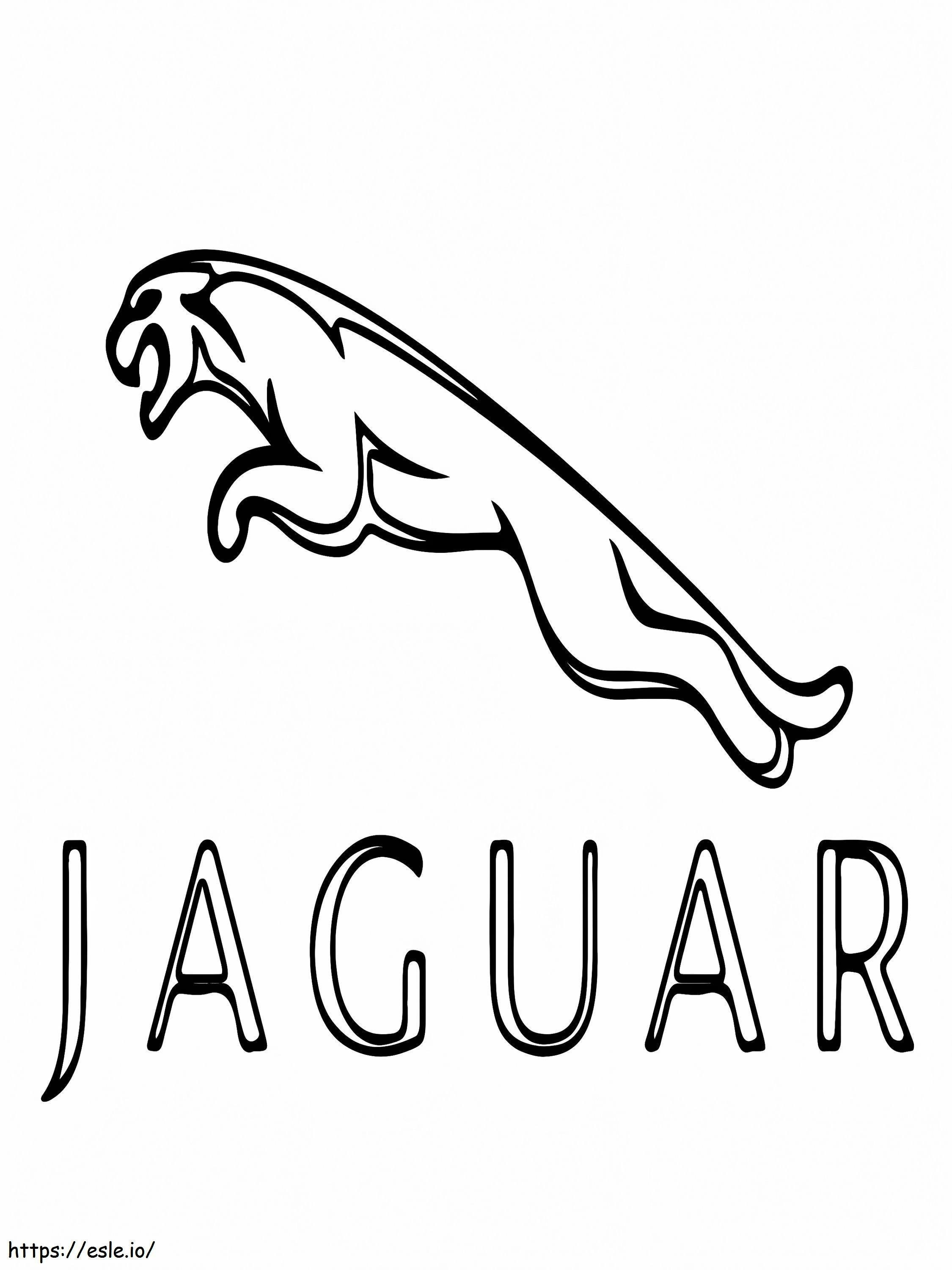 Logo dell'auto Jaguar da colorare