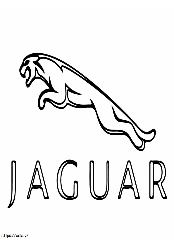 Logo samochodu Jaguar kolorowanka