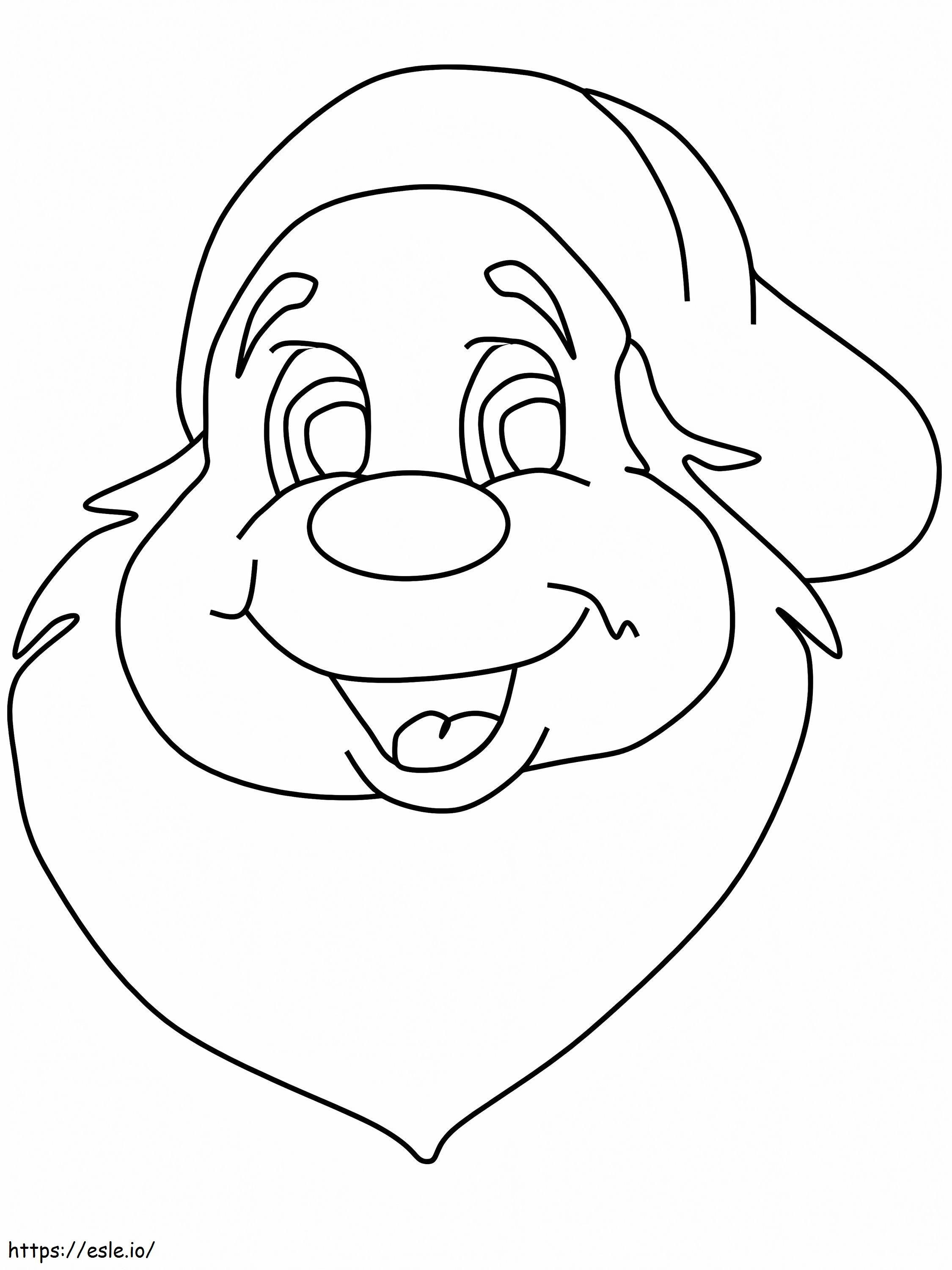 Smiling Dwarf coloring page